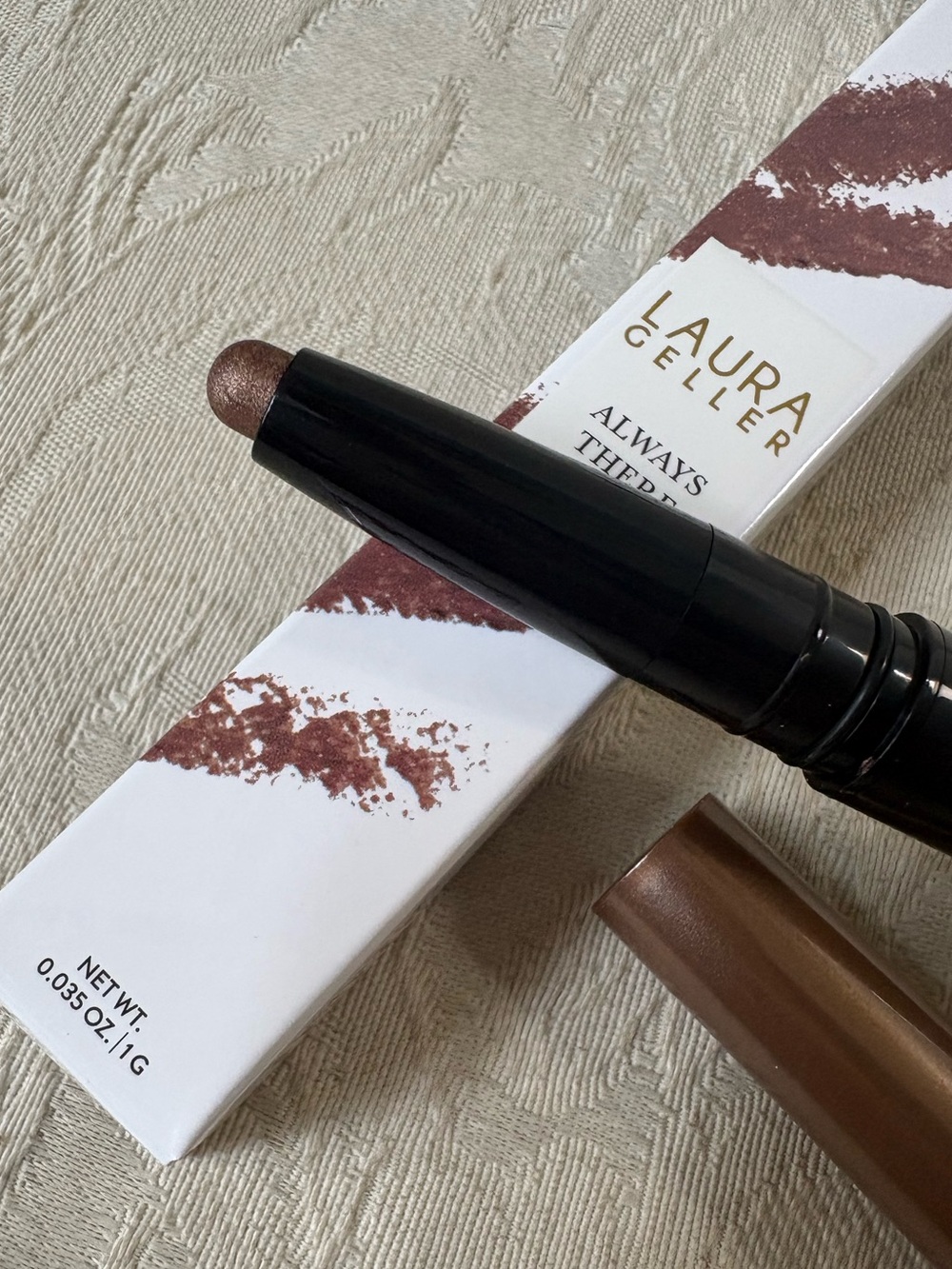 Laura Geller Always There Cream Eyeshadow Stick Crayon Candied Almond BNIB